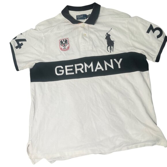 Polo Ralph Lauren Other - Polo Ralph Lauren 2011 Deutschland Germany T-Shirt Men's Size 2XL White Black